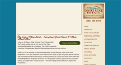 Desktop Screenshot of desertridgeestate.com